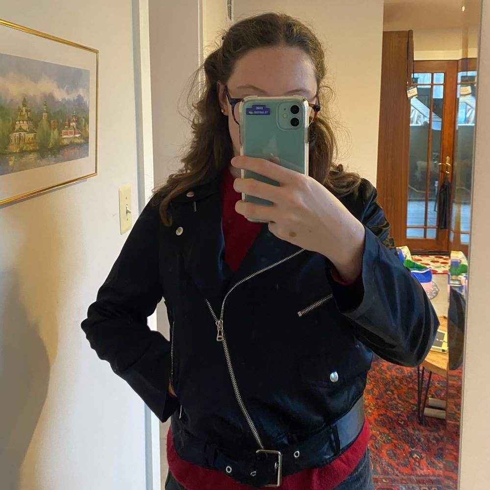 Cami NYC Black Silk Jacket